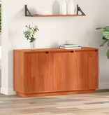 VidaXL Dressoir Bruin 111 x 34 x 60 cm Massief grenenhout