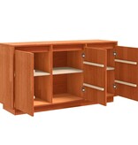 VidaXL Dressoir Bruin 111 x 34 x 60 cm Massief grenenhout
