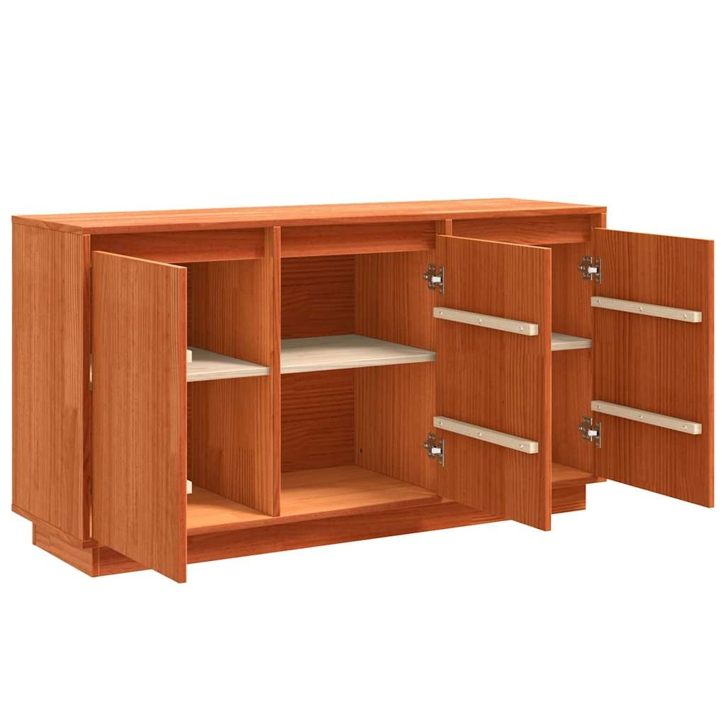 VidaXL Dressoir Bruin 111 x 34 x 60 cm Massief grenenhout