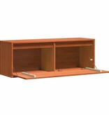 VidaXL Wandkast Wasbruin 100 x 30 x 35 cm Massief grenenhout