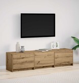 VidaXL TV-kast met lade Artisan Eiken 162,5 x 34 x 40 cm Bewerkt hout