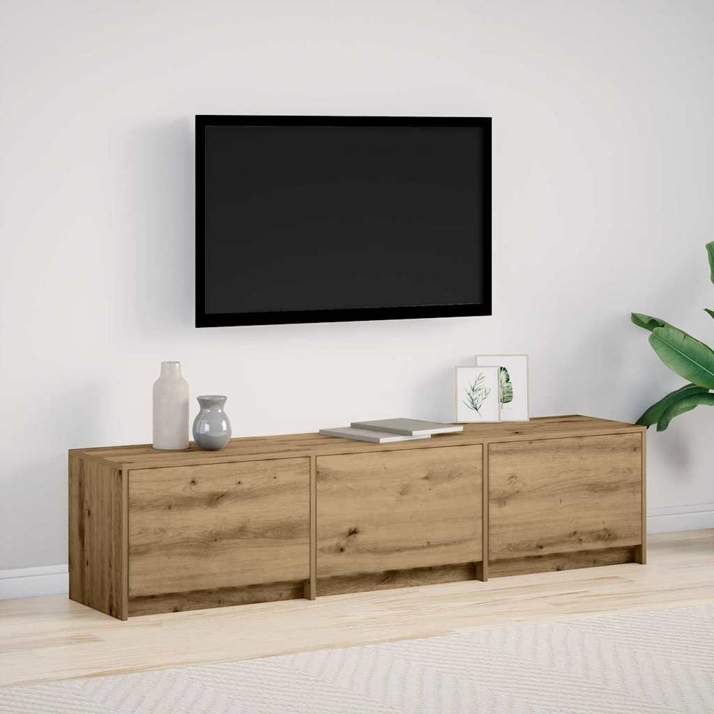 VidaXL TV-kast met lade Artisan Eiken 162,5 x 34 x 40 cm Bewerkt hout