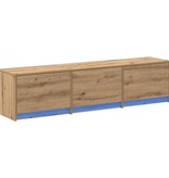VidaXL TV-kast met lade Artisan Eiken 162,5 x 34 x 40 cm Bewerkt hout
