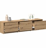 VidaXL TV-kast met lade Artisan Eiken 162,5 x 34 x 40 cm Bewerkt hout