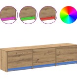 VidaXL TV-kast met lade Artisan Eiken 162,5 x 34 x 40 cm Bewerkt hout