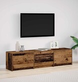 VidaXL TV-kast met lade Oud hout 162,5 x 34 x 40 cm Bewerkt hout
