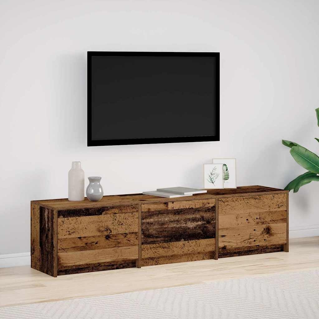 VidaXL TV-kast met lade Oud hout 162,5 x 34 x 40 cm Bewerkt hout