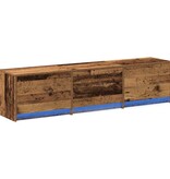 VidaXL TV-kast met lade Oud hout 162,5 x 34 x 40 cm Bewerkt hout