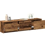 VidaXL TV-kast met lade Oud hout 162,5 x 34 x 40 cm Bewerkt hout