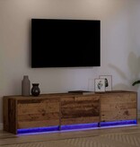 VidaXL TV-kast met lade Oud hout 162,5 x 34 x 40 cm Bewerkt hout