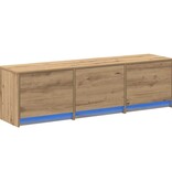 VidaXL TV-kast artisanaal eikenkleurig 140 x 34 x 40 cm Bewerkt hout