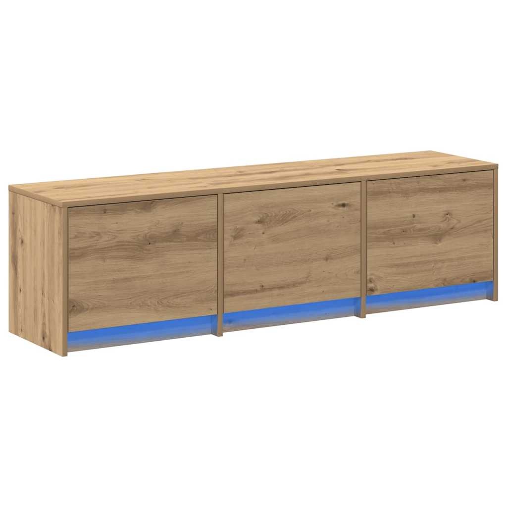 VidaXL TV-kast artisanaal eikenkleurig 140 x 34 x 40 cm Bewerkt hout