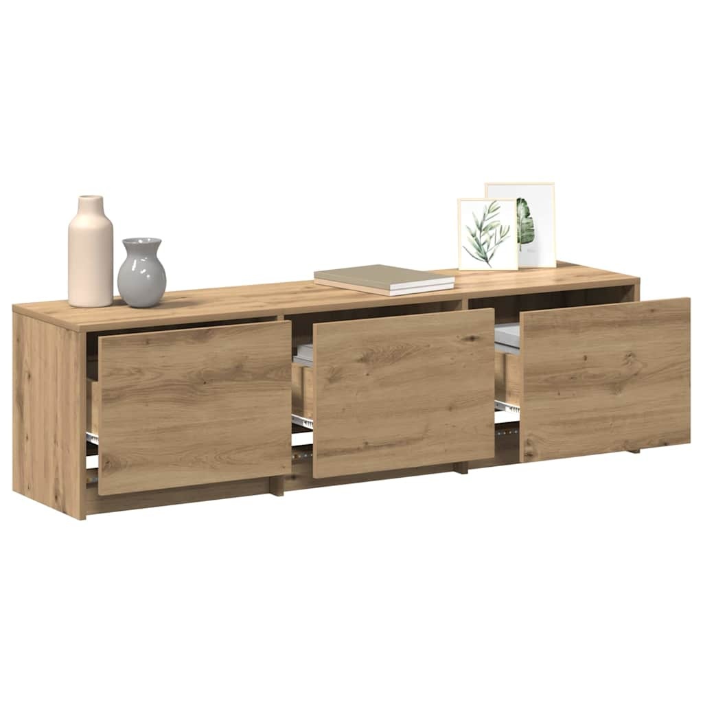 VidaXL TV-kast artisanaal eikenkleurig 140 x 34 x 40 cm Bewerkt hout