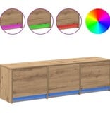 VidaXL TV-kast artisanaal eikenkleurig 140 x 34 x 40 cm Bewerkt hout