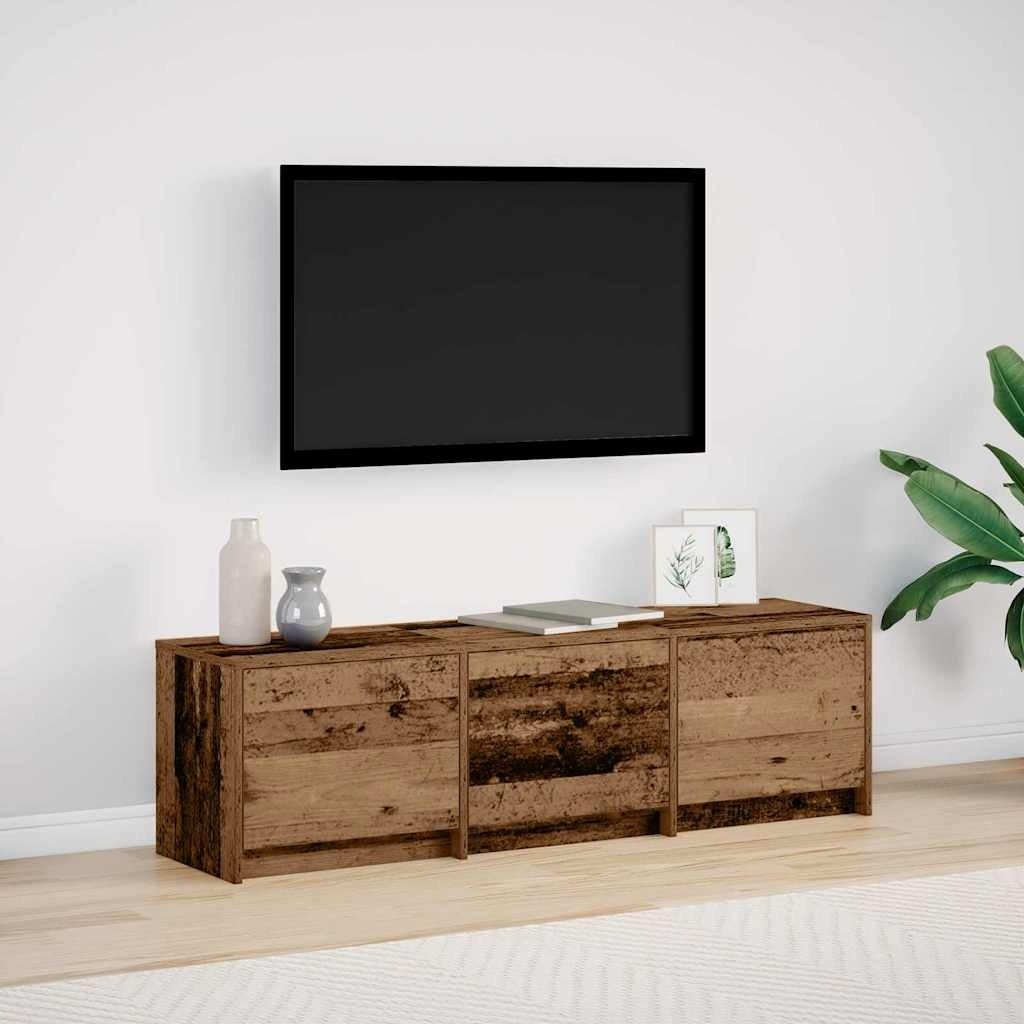 VidaXL TV-kast met lade Oud hout 140 x 34 x 40 cm Bewerkt hout