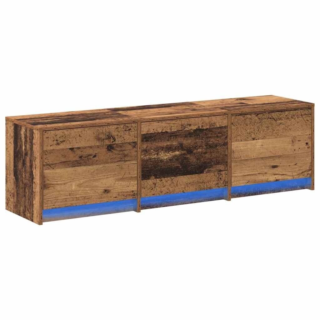 VidaXL TV-kast met lade Oud hout 140 x 34 x 40 cm Bewerkt hout