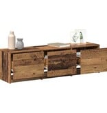 VidaXL TV-kast met lade Oud hout 140 x 34 x 40 cm Bewerkt hout