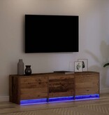VidaXL TV-kast met lade Oud hout 140 x 34 x 40 cm Bewerkt hout