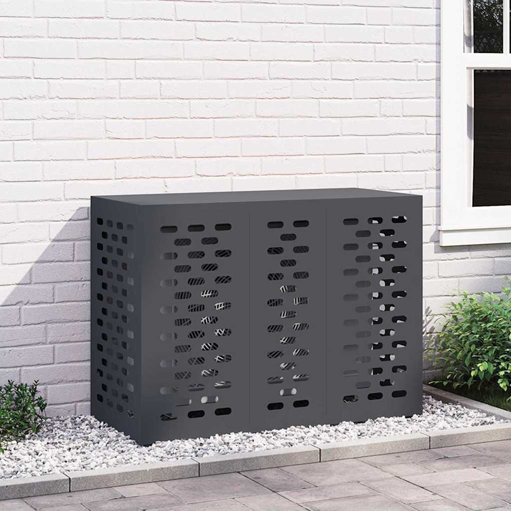 VidaXL Airconditioner hoes Antraciet 110 x 50 x 80 cm Staal