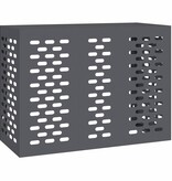 VidaXL Airconditioner hoes Antraciet 110 x 50 x 80 cm Staal