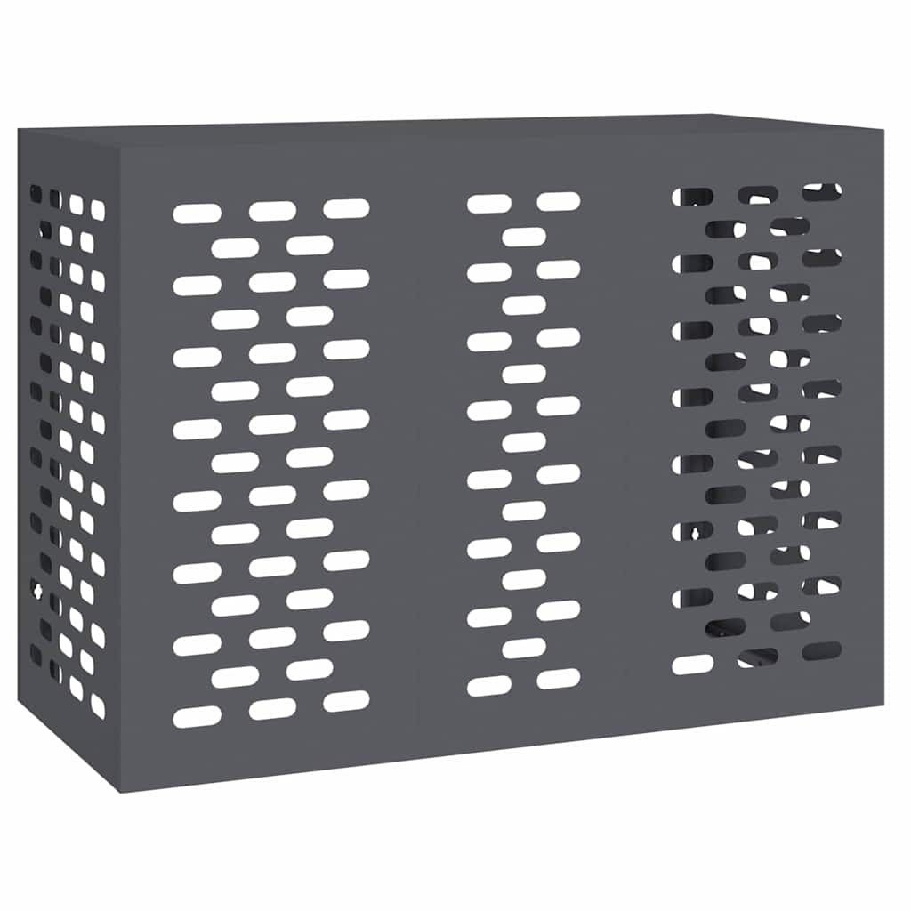 VidaXL Airconditioner hoes Antraciet 110 x 50 x 80 cm Staal