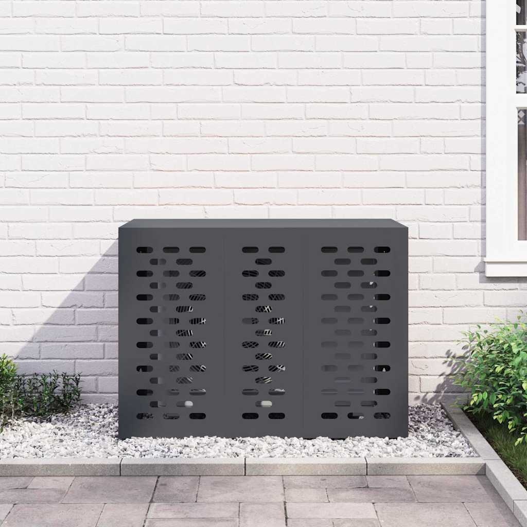 VidaXL Airconditioner hoes Antraciet 110 x 50 x 80 cm Staal