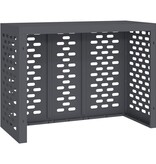 VidaXL Airconditioner hoes Antraciet 110 x 50 x 80 cm Staal