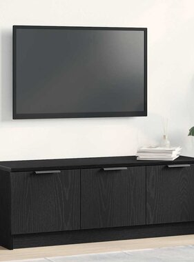 VidaXL TV-kast Zwart eiken 102 x 35 x 36.5 cm Bewerkt hout