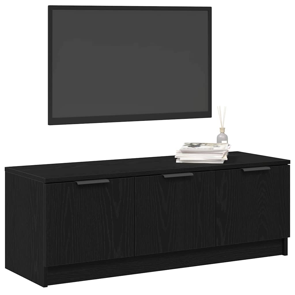 VidaXL TV-kast Zwart eiken 102 x 35 x 36.5 cm Bewerkt hout