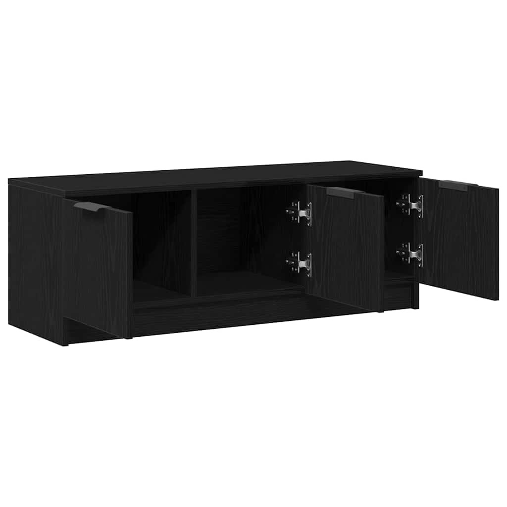 VidaXL TV-kast Zwart eiken 102 x 35 x 36.5 cm Bewerkt hout