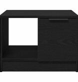 VidaXL Salontafel with Drawer Zwart eiken 50 x 50 x 36 cm Bewerkt hout