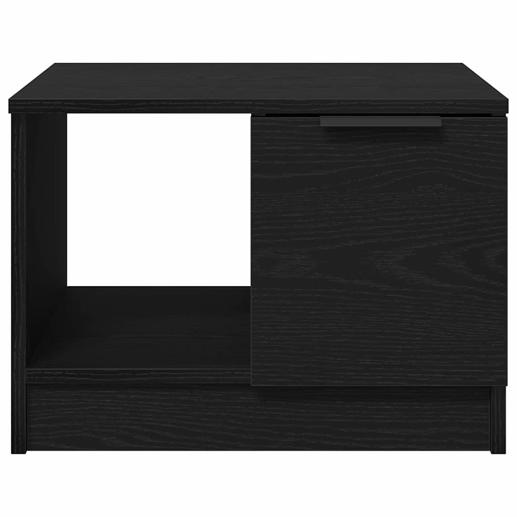 VidaXL Salontafel with Drawer Zwart eiken 50 x 50 x 36 cm Bewerkt hout