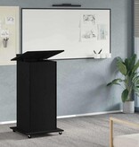 VidaXL Podium met lade Zwart eiken 55 x 55 x 107 cm Bewerkt hout