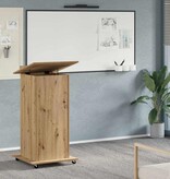VidaXL Podium artisanaal eikenkleurig 55 x 55 x 107 cm Bewerkt hout