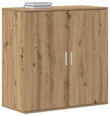 VidaXL Dressoir artisanaal eikenkleurig 79 x 38 x 80 cm Bewerkt hout