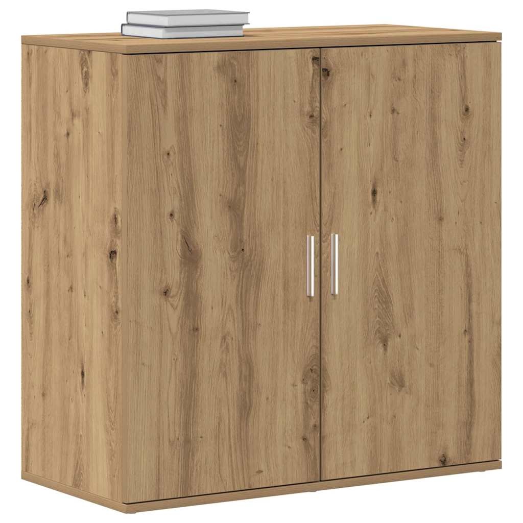 VidaXL Dressoir artisanaal eikenkleurig 79 x 38 x 80 cm Bewerkt hout