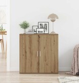 VidaXL Dressoir artisanaal eikenkleurig 79 x 38 x 80 cm Bewerkt hout