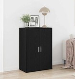 VidaXL Dressoir Zwart eiken 60 x 31 x 84 cm Bewerkt hout