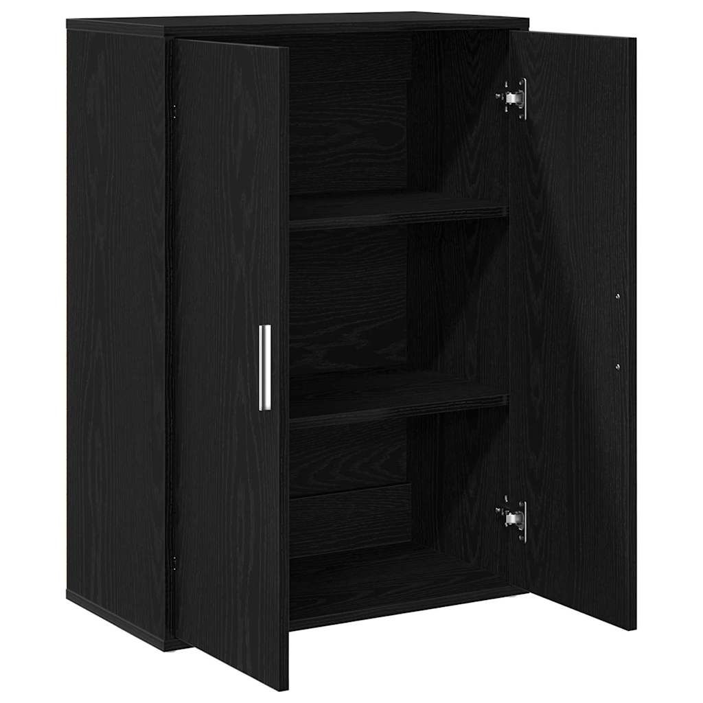 VidaXL Dressoir Zwart eiken 60 x 31 x 84 cm Bewerkt hout