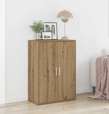 VidaXL Dressoir artisanaal eikenkleurig 60 x 31 x 84 cm Bewerkt hout