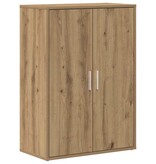 VidaXL Dressoir artisanaal eikenkleurig 60 x 31 x 84 cm Bewerkt hout