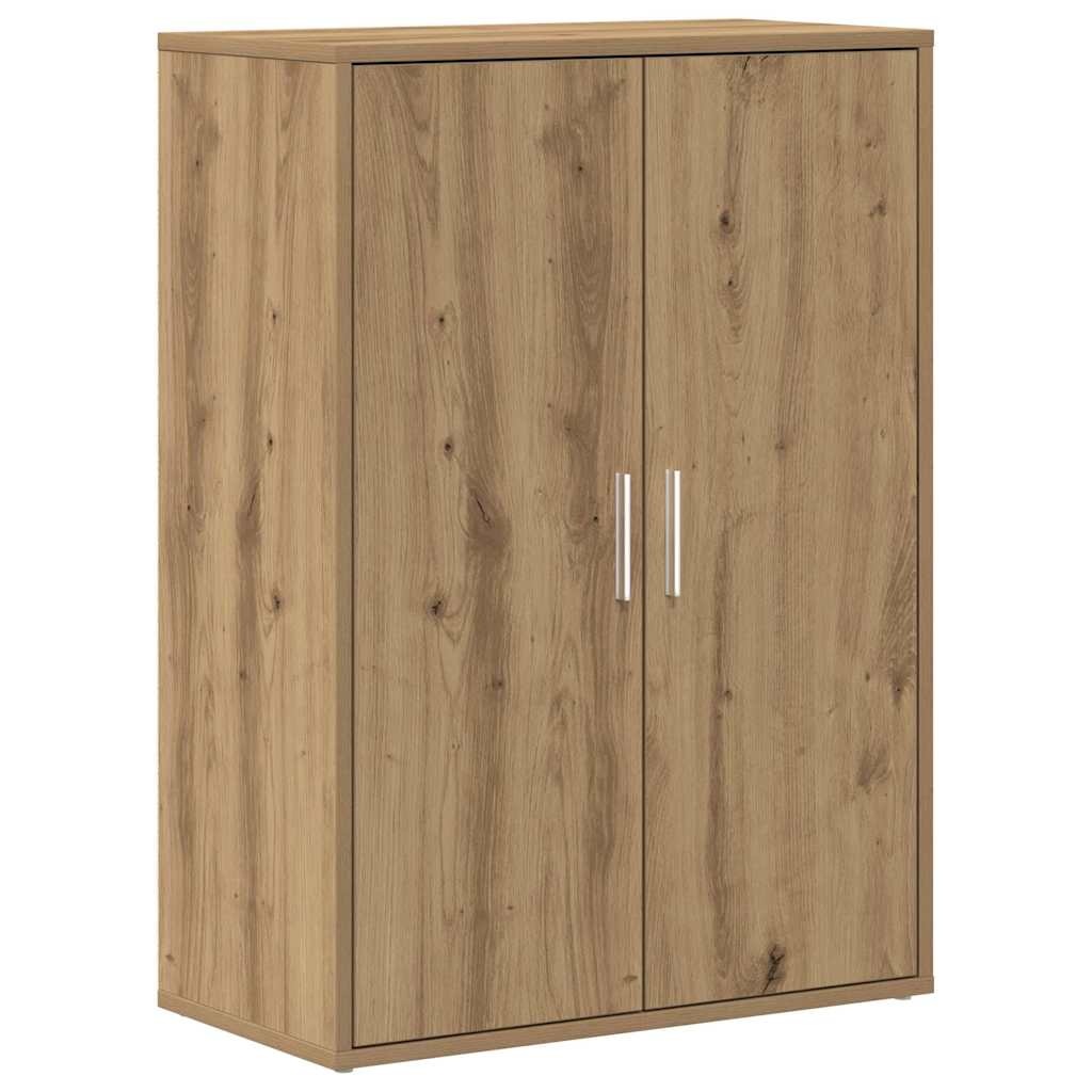 VidaXL Dressoir artisanaal eikenkleurig 60 x 31 x 84 cm Bewerkt hout
