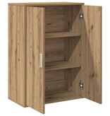 VidaXL Dressoir artisanaal eikenkleurig 60 x 31 x 84 cm Bewerkt hout