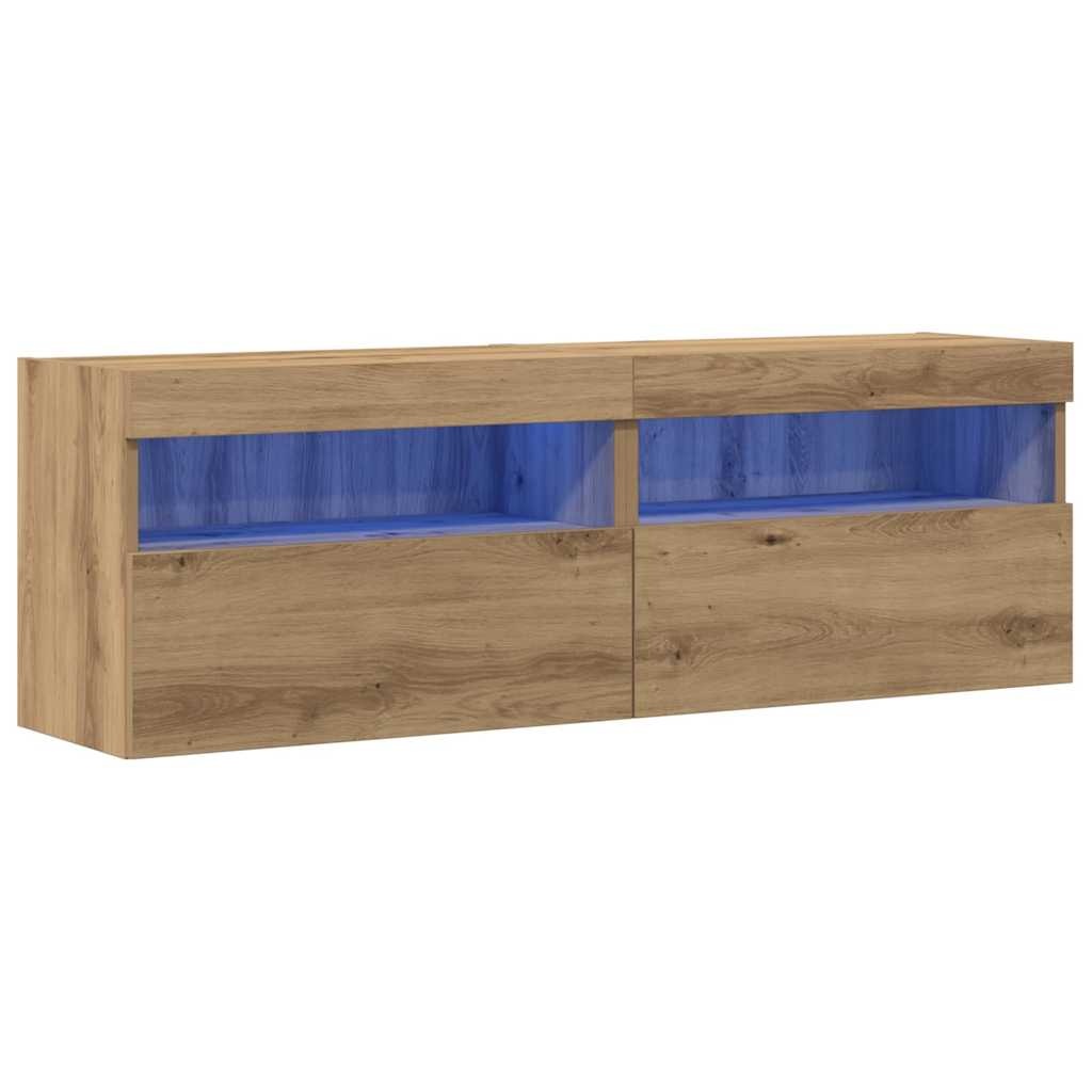 VidaXL TV Wandkast artisanaal eikenkleurig 60 x 30 x 40 cm