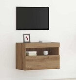 VidaXL TV Wandkast artisanaal eikenkleurig 60 x 30 x 40 cm