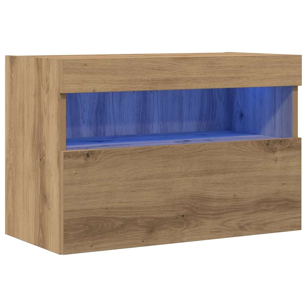 VidaXL TV Wandkast artisanaal eikenkleurig 60 x 30 x 40 cm