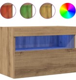 VidaXL TV Wandkast artisanaal eikenkleurig 60 x 30 x 40 cm