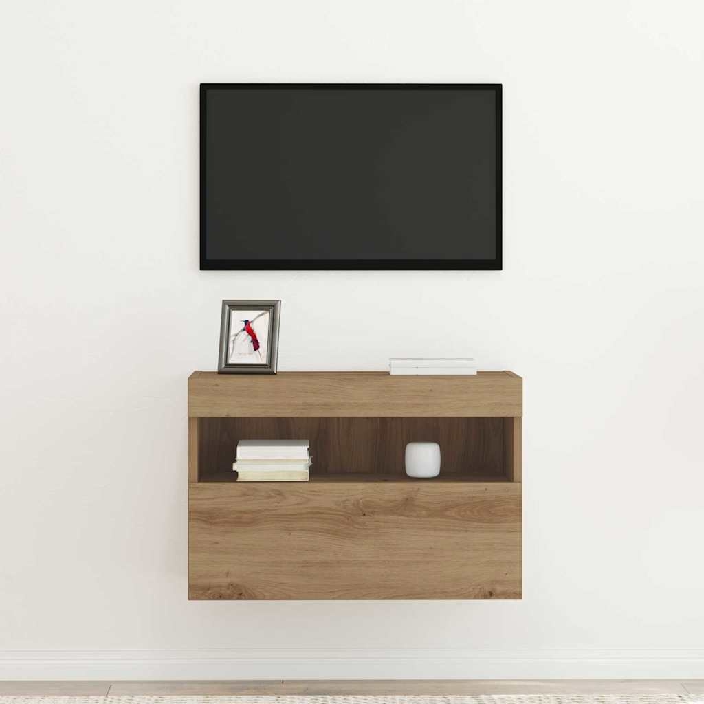 VidaXL TV Wandkast artisanaal eikenkleurig 60 x 30 x 40 cm