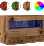 VidaXL TV Wandkast Oud hout 60 x 30 x 40 cm Bewerkt hout