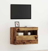 VidaXL TV Wandkast Oud hout 60 x 30 x 40 cm Bewerkt hout